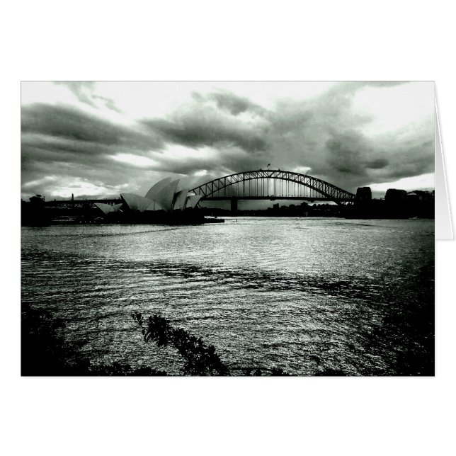 Cartão Luz sobre o porto (Frente Horizontal)