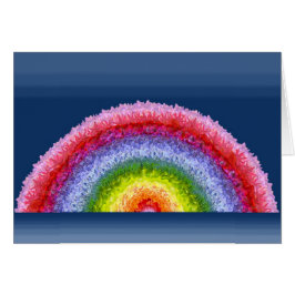 Cartão Luz solar através do arco-íris das flores