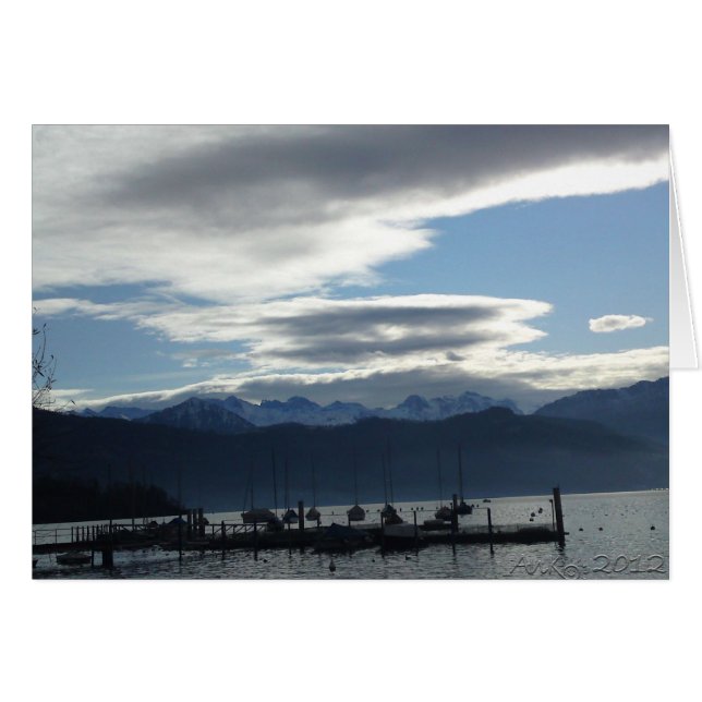 Cartão Luzerna, Suiça (Frente Horizontal)