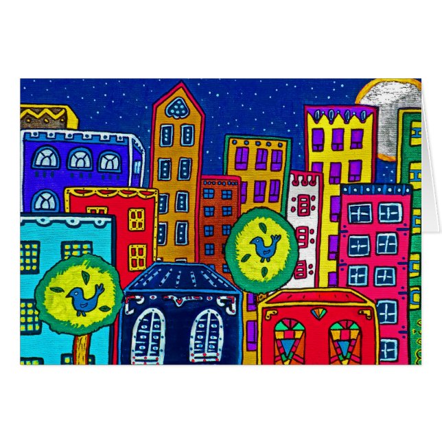 Cartão Luzes da cidade (Frente Horizontal)