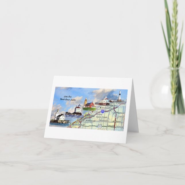 Cartão Luzes da costa norte (Frente)