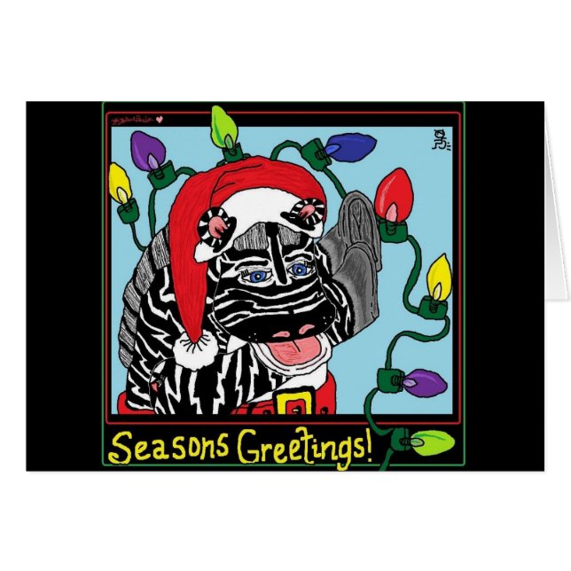 Cartão Luzes da zebra - HRB (Frente Horizontal)