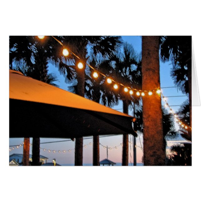Cartão Luzes de festas (Frente Horizontal)