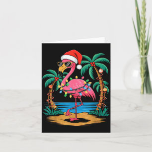 Cartão Luzes de Natal do Flamingo Santa Trocal Palmeiras