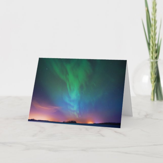 Cartão Luzes de Norte canadenses (Frente)