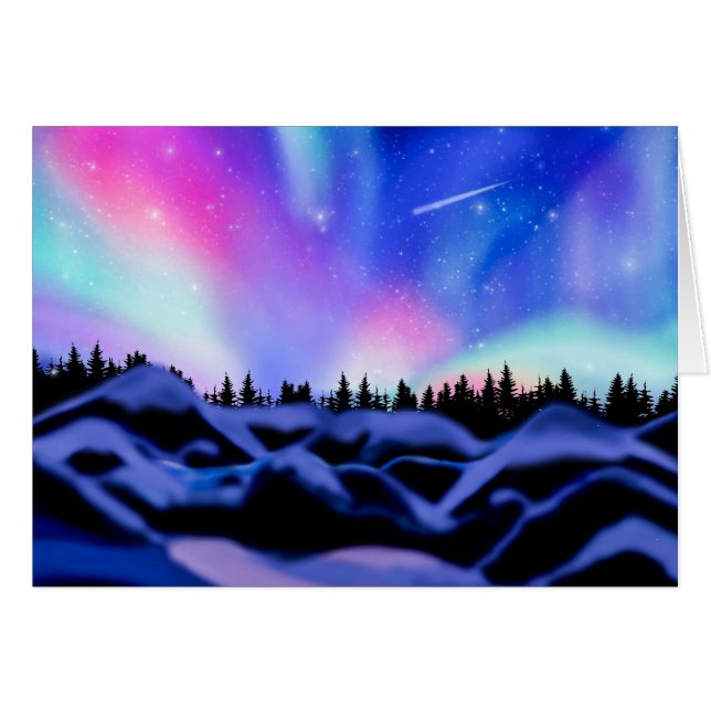 Cartão Luzes de sonho (Frente horizontal)