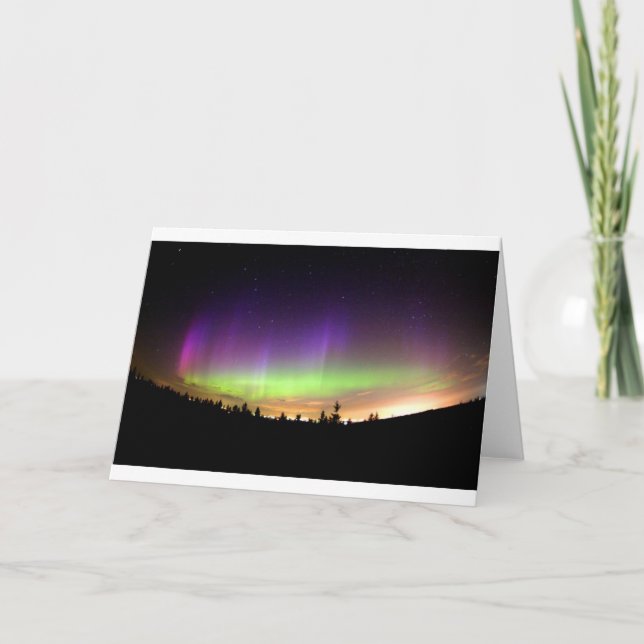 Cartão Luzes do norte (Frente)