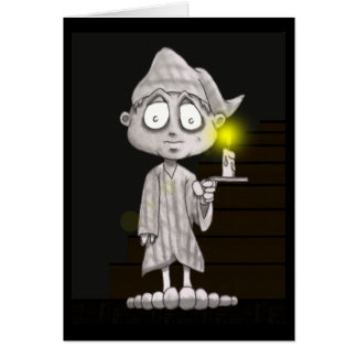 Cartão Luzes para fora! impressão