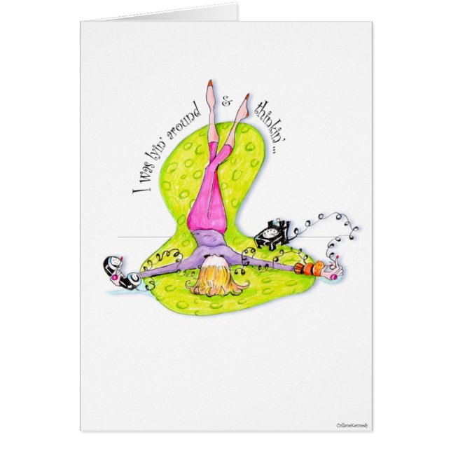 Cartão lyingaround (Frente)