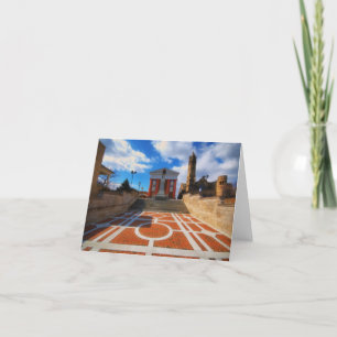 Cartão Lynchburg Virginia Steps da Cópia da Cidade