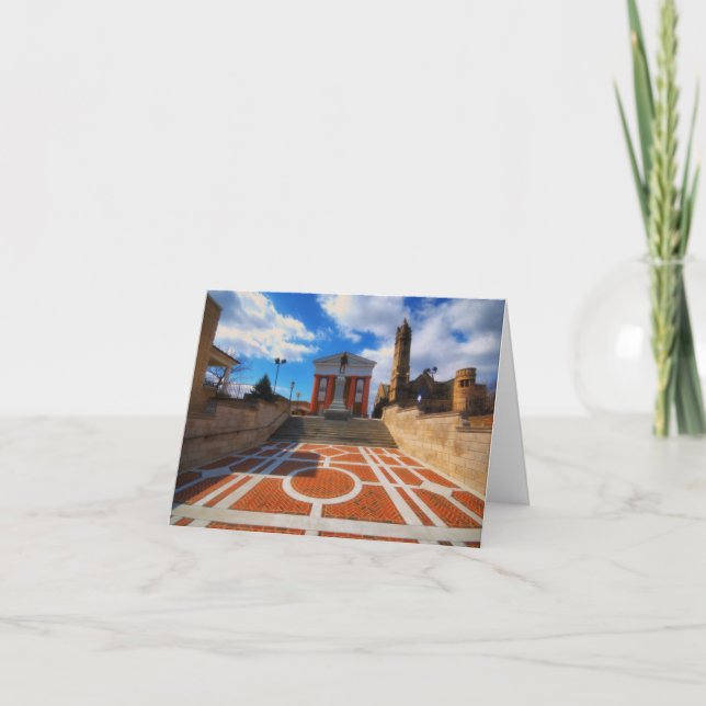 Cartão Lynchburg Virginia Steps da Cópia da Cidade (Frente)