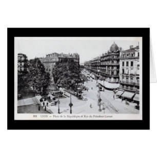 Cartão Lyon, França, 1910 Vintage