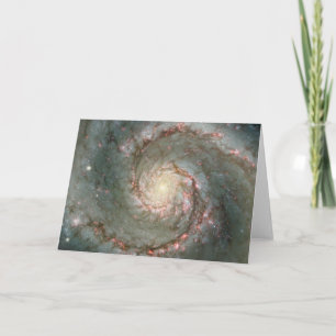 Cartão M51 Whirlpool Spiral Galaxy Greeting Card