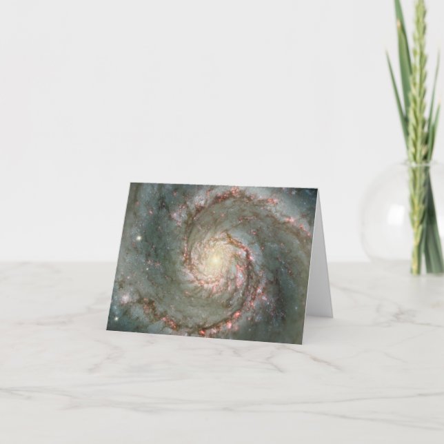 Cartão M51 Whirlpool Spiral Galaxy Note (Frente)