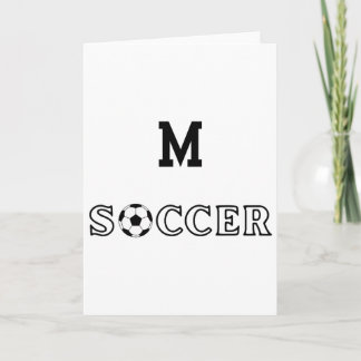 Cartão M Futebol 