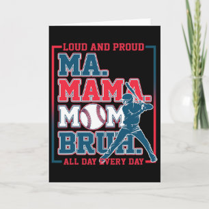 Cartão Ma Mama Mãe Bruh Bysebyll Alto E Orgulhoso Todo Di