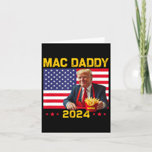 Cartão Mac Pai Engraçado Fazer Trump Fries Mega Donald Tr