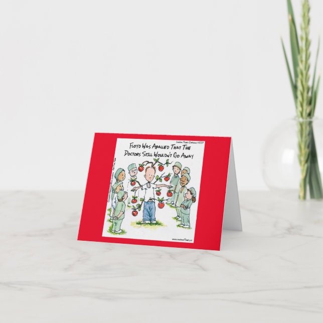 Cartão Maca A Dia Cartoon Engraçado Rick London (Frente)