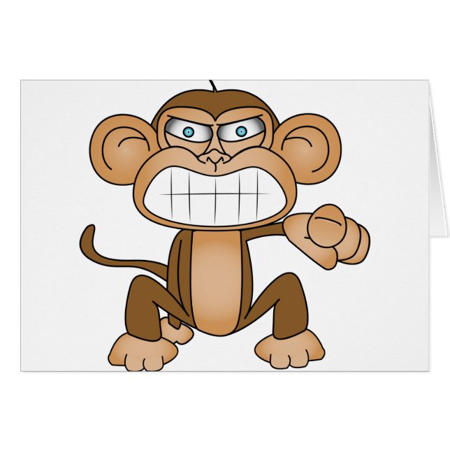 Cartão Macaco (Frente Horizontal)