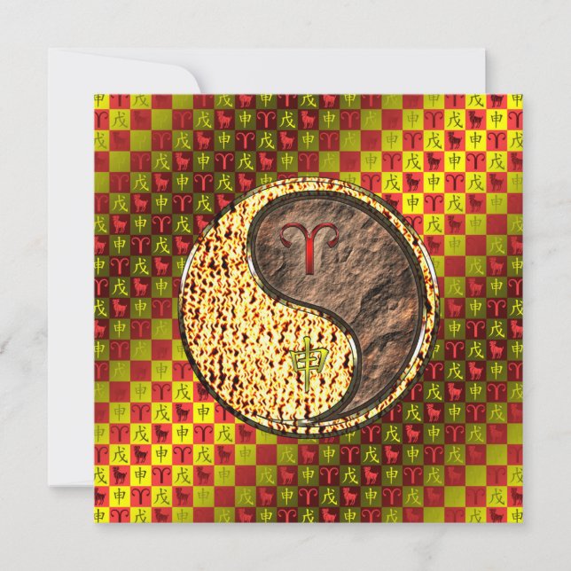 Cartão Macaco Aries & Earth (Frente)