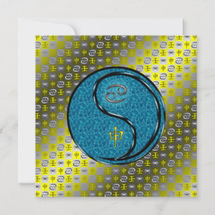 Cartão Macaco cancer e Água