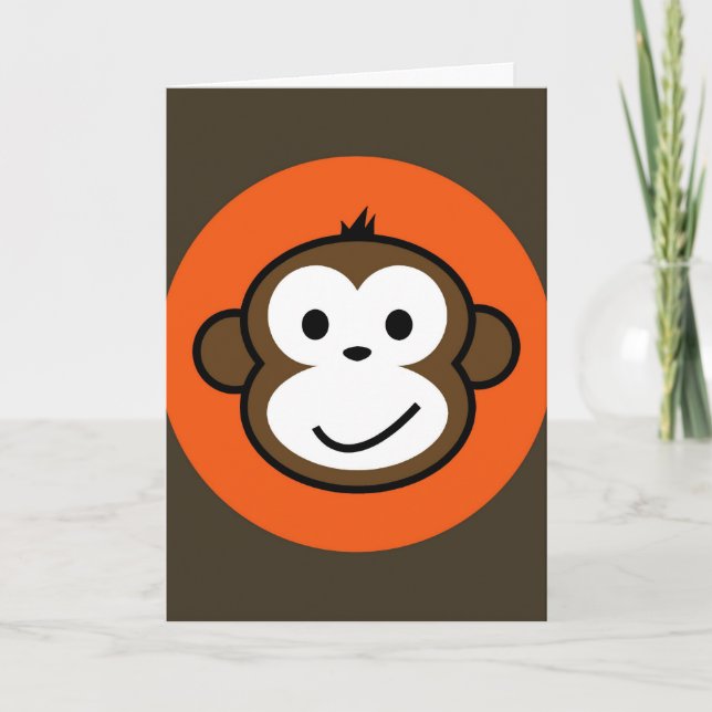 Cartão Macaco Cheio (Frente)