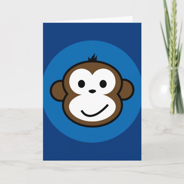 Cartão Macaco Cheio (Frente)