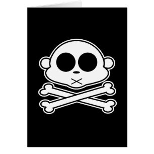 Cartão Macaco Cross Bone