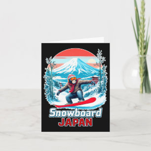 Cartão Macaco De Snowboard No Japão - Paisagem Cênica