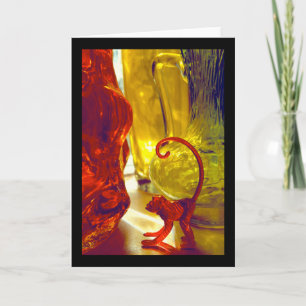 Cartão Macaco de vidro