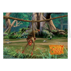 Cartão Macaco do bebê