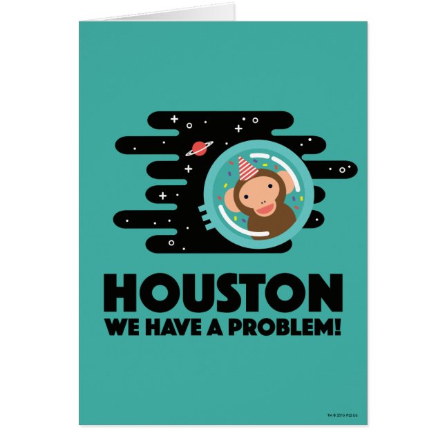 Cartão Macaco do espaço (Frente)