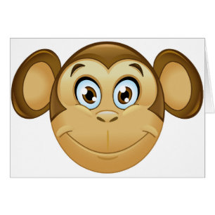 Cartão macaco emoji