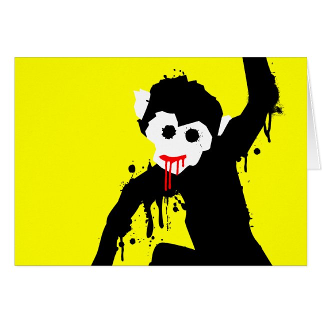Cartão macaco furado (Frente horizontal)