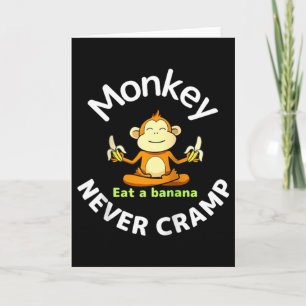 Cartão Macaco Nunca Espasmo Come Uma Camiseta Reglan De B