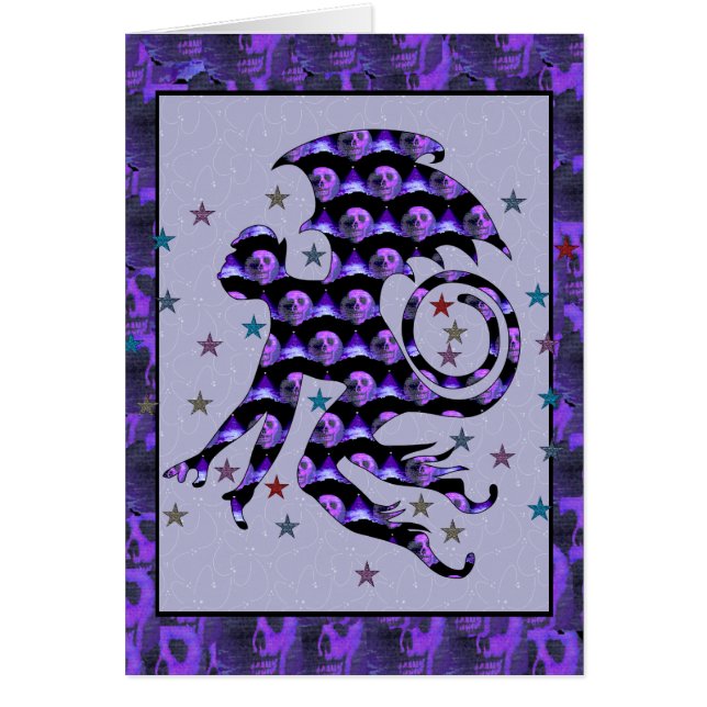 Cartão Macaco Pele Voando (Frente)