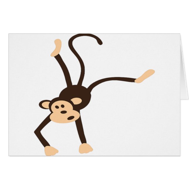 Cartão Macaco Voador (Frente Horizontal)