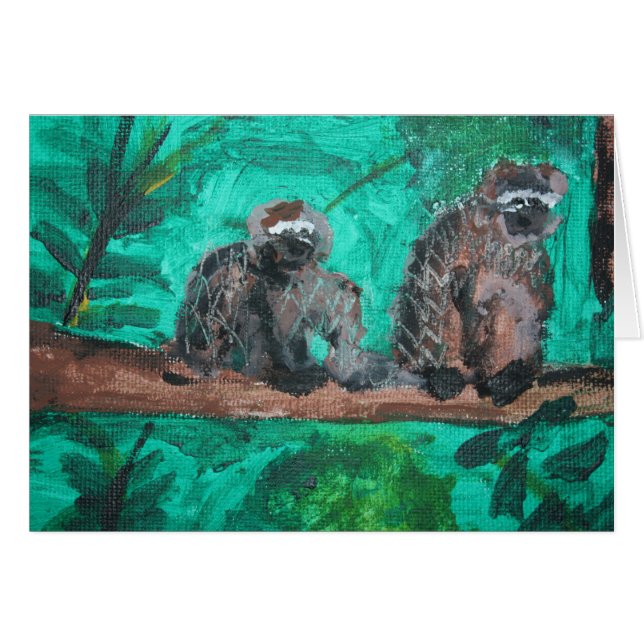 Cartão Macacos (Frente Horizontal)