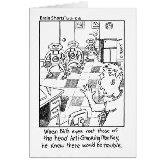 Cartão Macacos anti-fumaça por Jim Kraft