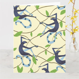 Cartão Macacos Vintage