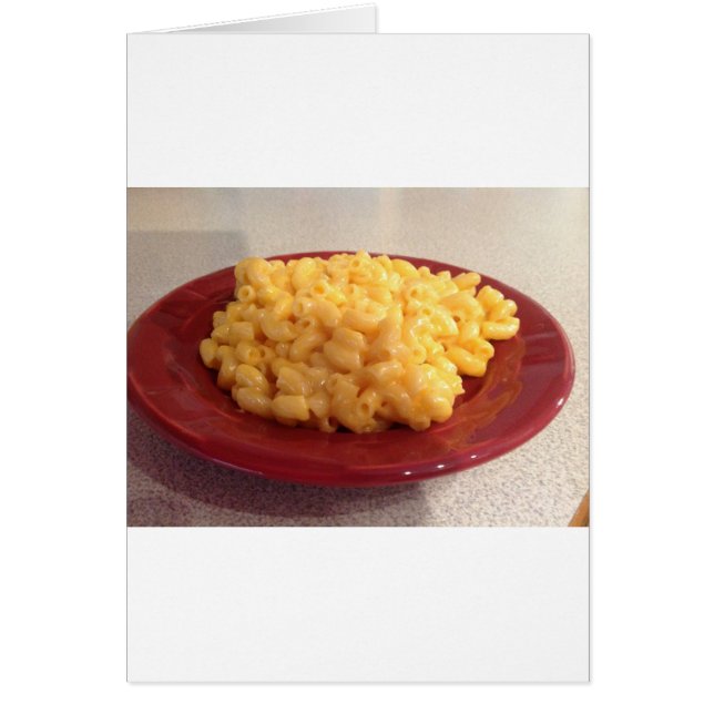 Cartão Macaroni e queijo (Frente)