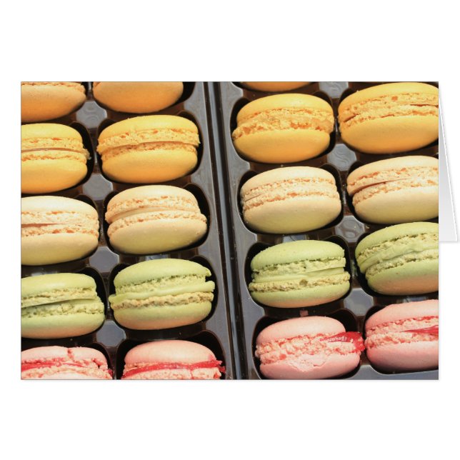 Cartão Macarons por "Provence Provence " (Frente Horizontal)