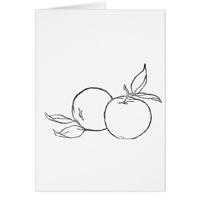 Cartão Maçãs (Frente)