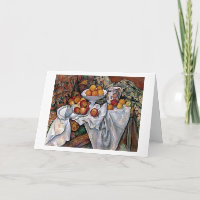 Cartão Maçãs e Laranjas, Paul Cezanne, 1895-1900 (Frente)
