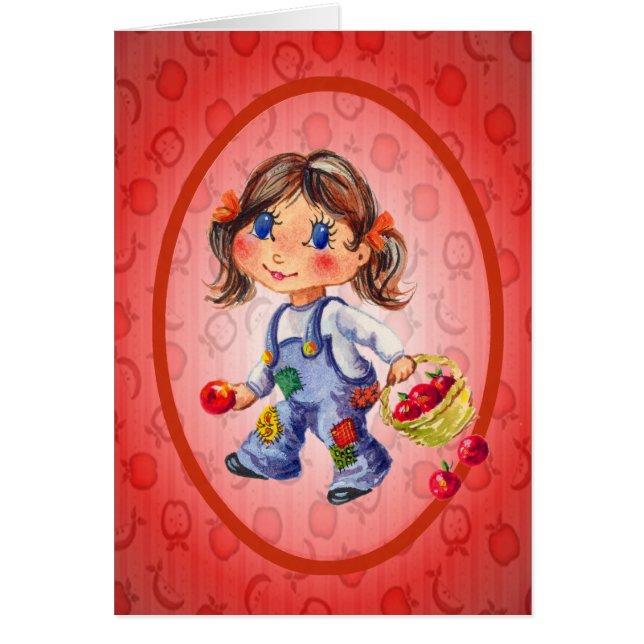 Cartão MAÇÃS, MAÇÃS, MAÇÃS por SHARON SHARPE (Frente)