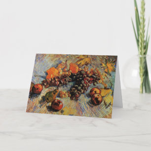 Cartão Maçãs, peras, limões, uvas de Vincent van Gogh