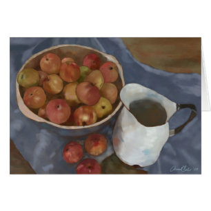 Cartão Macas Silvestres da Pintura da Horta Secreta
