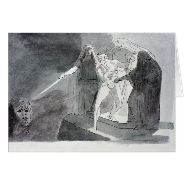 Cartão Macbeth e a Cabeça Armada (Frente Horizontal)