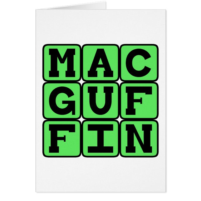 Cartão MacGuffin, Farsa Literária (Frente)