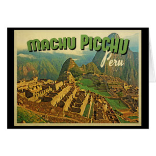 Cartão Machu Picchu Peru